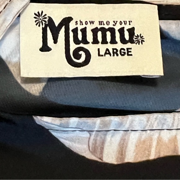 Show Me Your Mumu Casey Collar Top Floral Black Large halter romantic - Picture 10 of 10